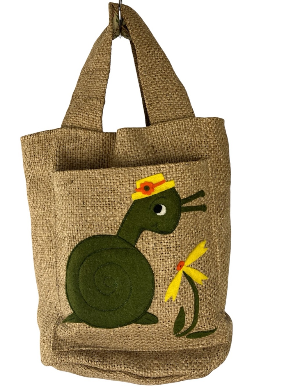 Vintage Burlap Tote Cottagecore Farmer's Market Squirrel’s Nest Ross California